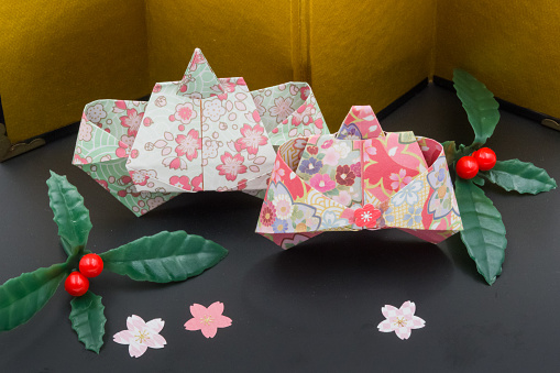 Hina dolls made from origami