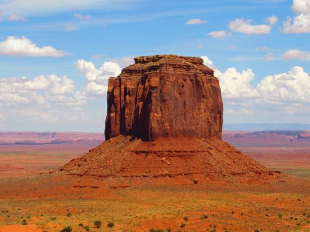 istock Steep Red Rock Formation in Monument Valley, Classic Southwestern View 1841655681
