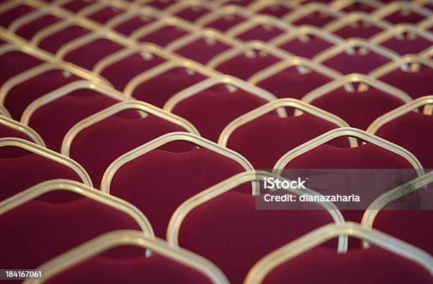 Chair Seats In Empty Conference Room Stock Photo - Download Image Now - Armchair, Arranging, Auditorium