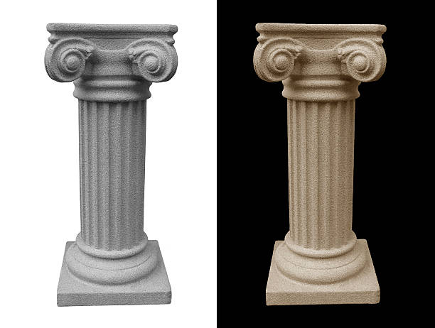 isolado roman pilar pedestal - column italy italian culture greece imagens e fotografias de stock