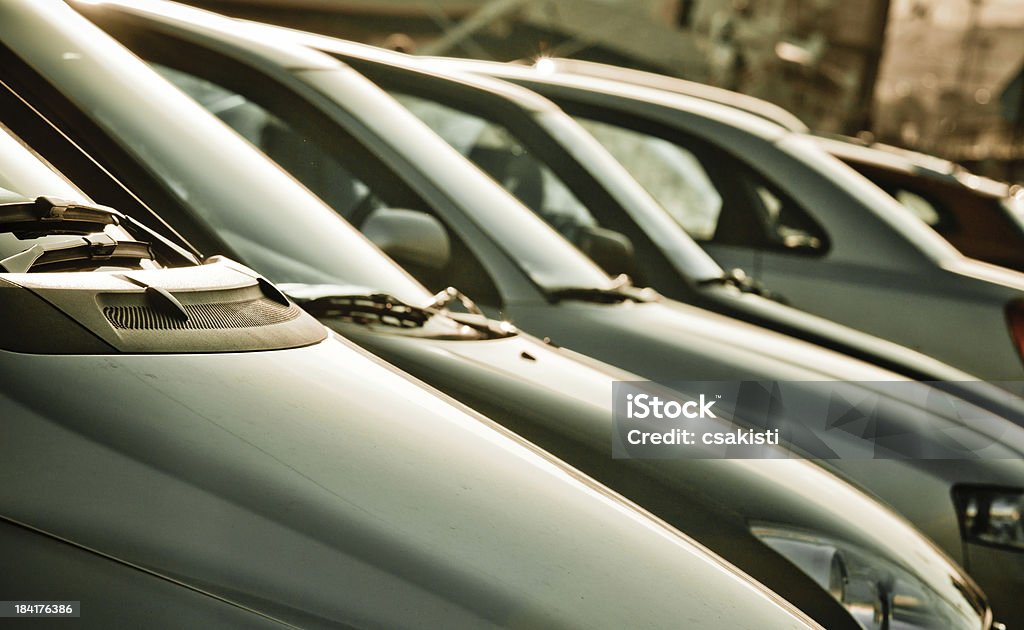 Parking cars Parking cars in beautiful sunshine Car Stock Photo