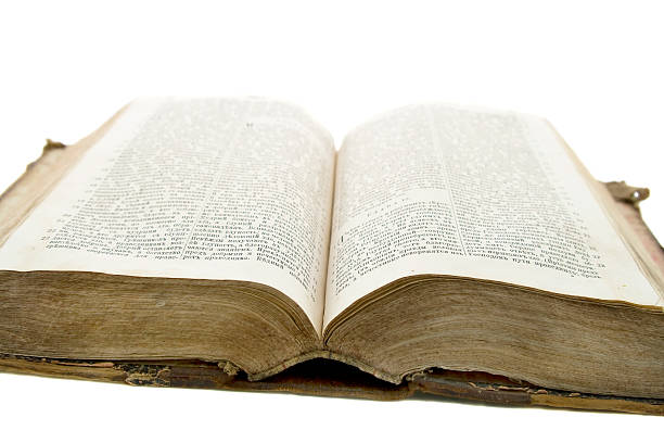 istock very old bible on the white background 184178913