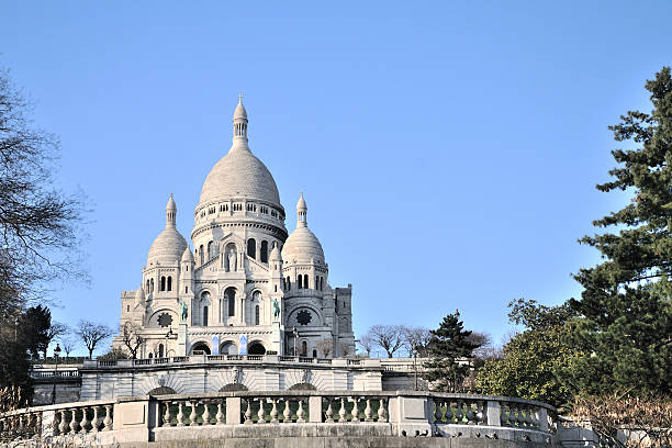 Sacre Coeur - Montmartre  Basilica Sacré Coeur in Paris  choeur stock pictures, royalty-free photos & images
