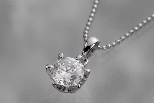 istock Stylish and beautiful diamond necklace 1841909013