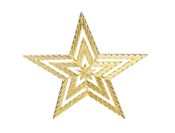istock Christmas star ornament isolated on white 1841921064