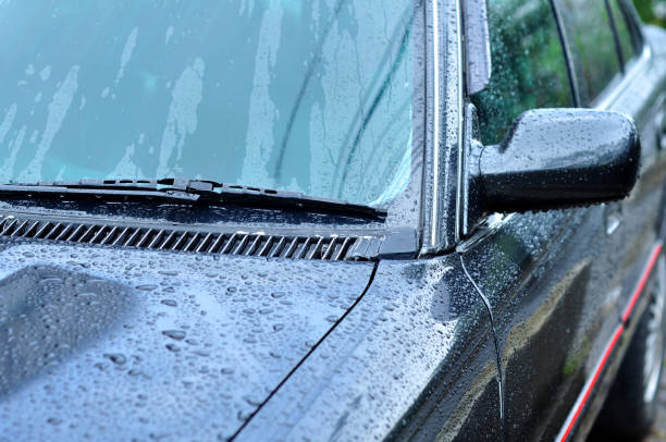 istock Raindrops water sticking to the car body selective focus 1841926912
