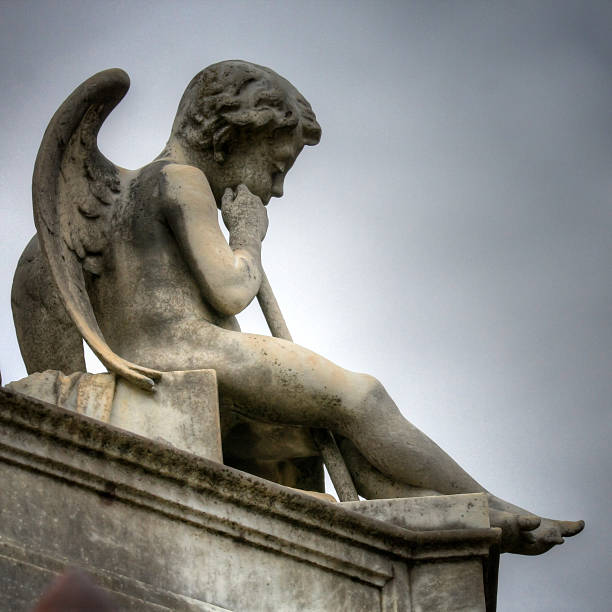istock Beautiful Sculpture at a Melbourne Cemetery 184195550