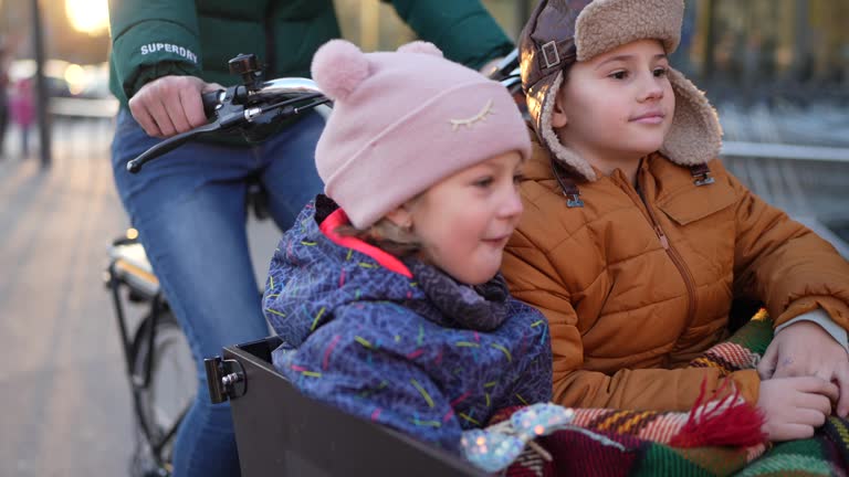 Going to shopping on our cargo bike