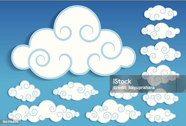 Ilustración de Nube y más Vectores Libres de Derechos de Abstracto - Abstracto, Ambiente, Azul