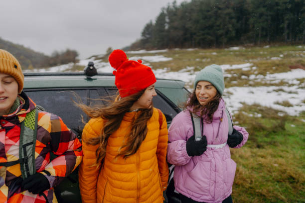 istock Generation Z on a winter road trip 1841981417