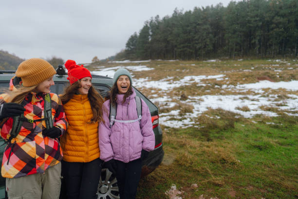istock Generation Z on a winter road trip 1841981939