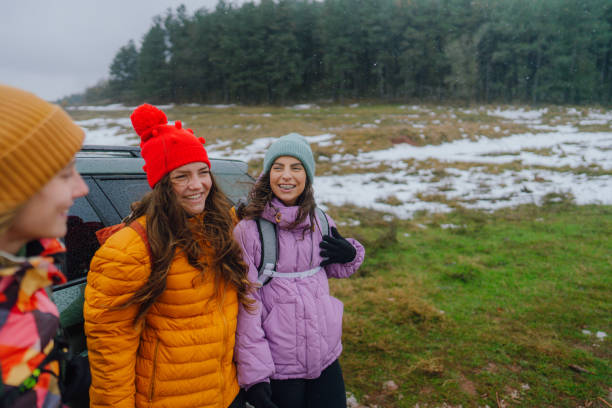 istock Generation Z on a winter road trip 1841981940