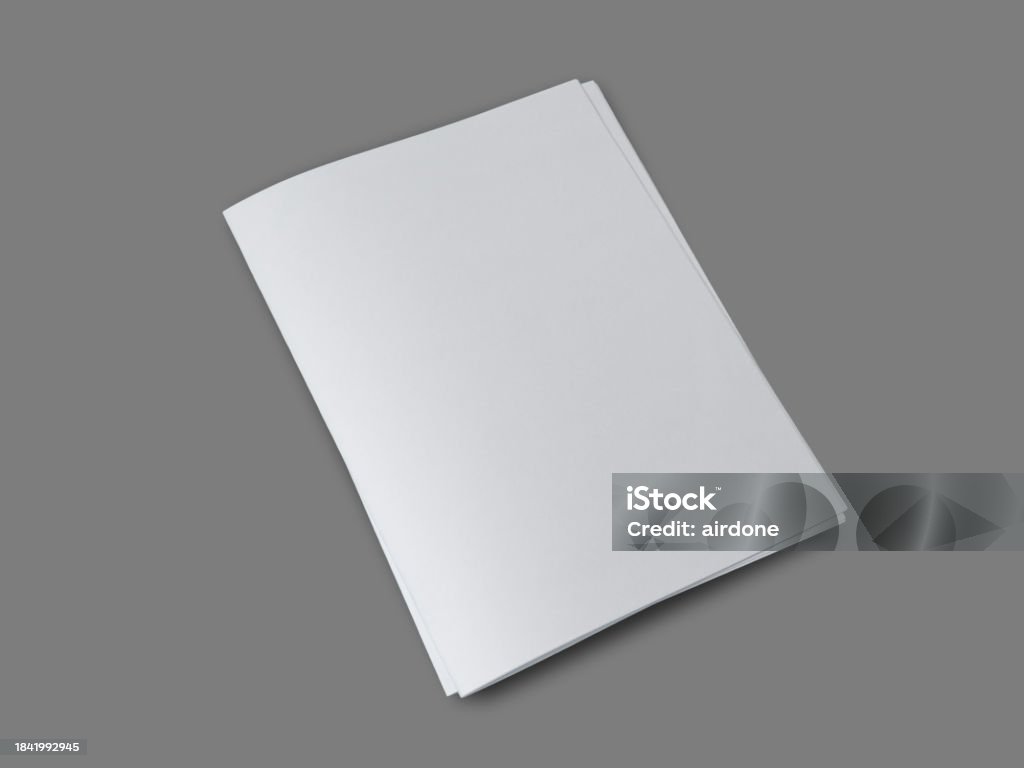 Empty Copy Folded Paper Mock Up Blank Empty Copy Space White Paper Stock Photo ...