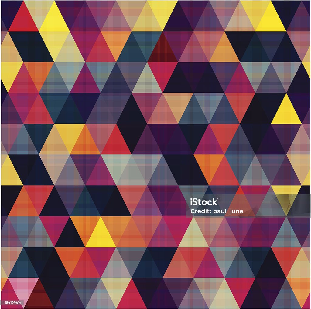 Colour Geometric Triangle Pattern Seamless Triangle Geometric Pattern Stock Illustration - Download Image ...