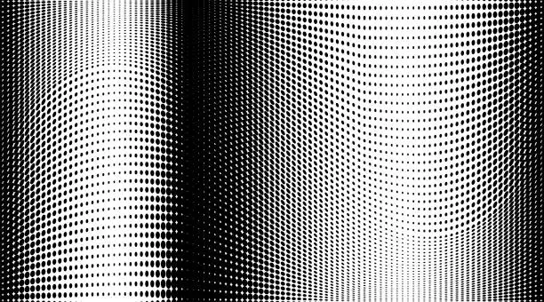 Vector illustration of Abstract monochrome halftone pattern. Design template vector illustration with dots