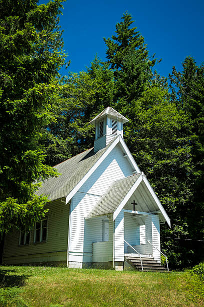 istock Old country church in Oregon 184200085