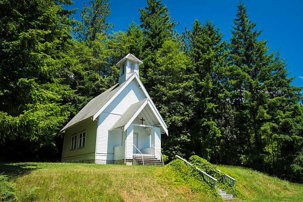 istock Old country church in Oregon 184200091