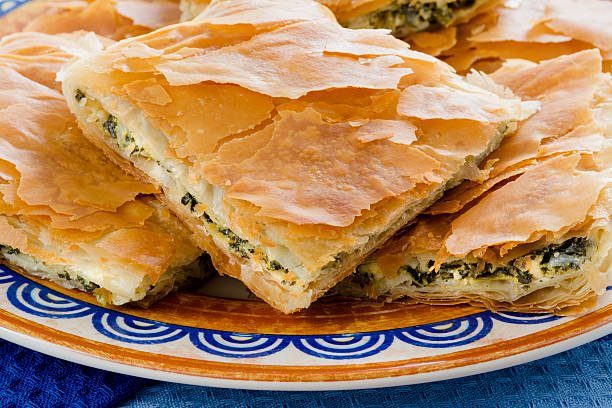 istock OPA! Spanakopita - Greek Spinach Pie in Close 184200173