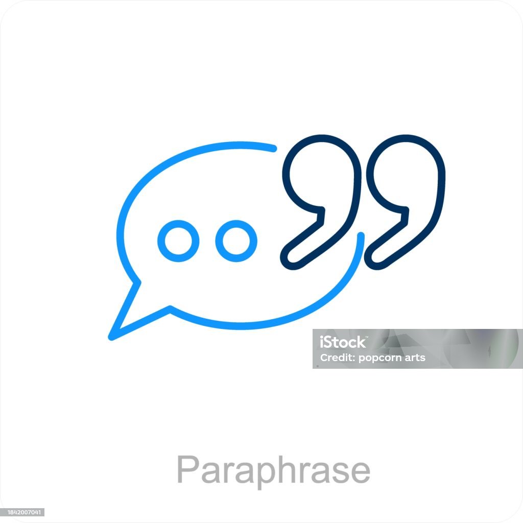 Paraphrase Vector Paraphrase Stock Illustration - Download Image Now - Concepts, Concepts ...