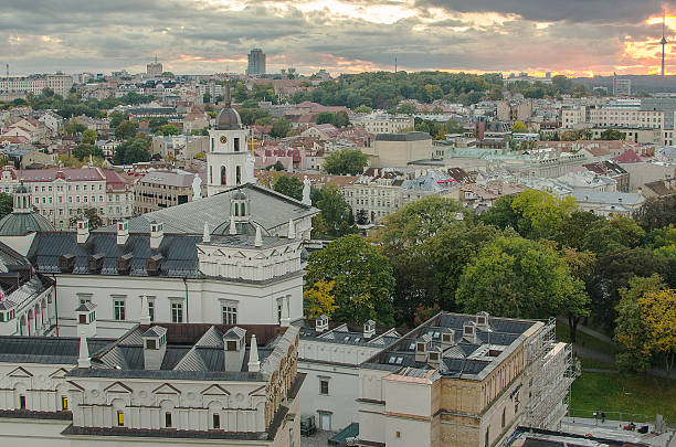 istock Autumn in Old Town of Vilnius, Lithuania 184201347