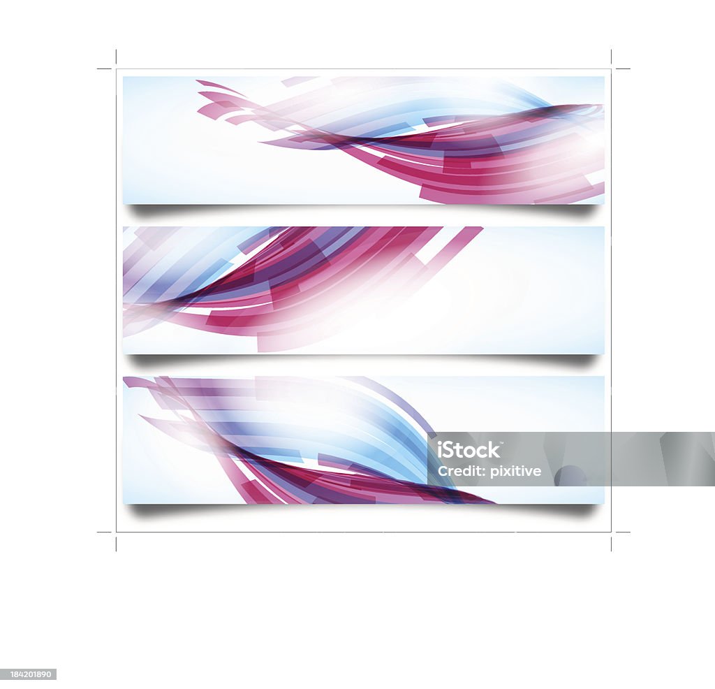 Abstract Banner set Abstract Banner set with sample text. Abstract stock vector