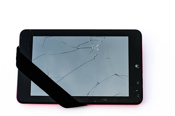 broken tablet broken tablet broken digital tablet note pad cracked stock pictures, royalty-free photos & images