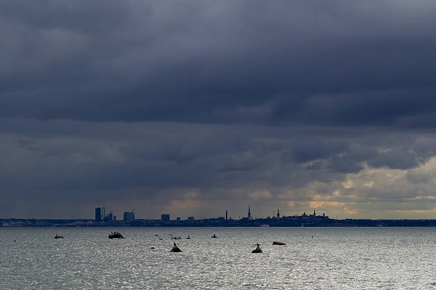 istock View to city on cloudy evening 184204981