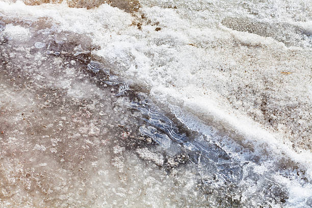 istock crust of ice on melted snow 184207770