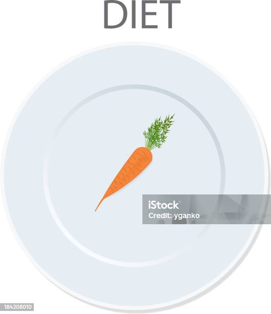 Diet Icon Vector Illustration Stock Illustration - Download Image Now - Gardening Fork, Plate, Abstract