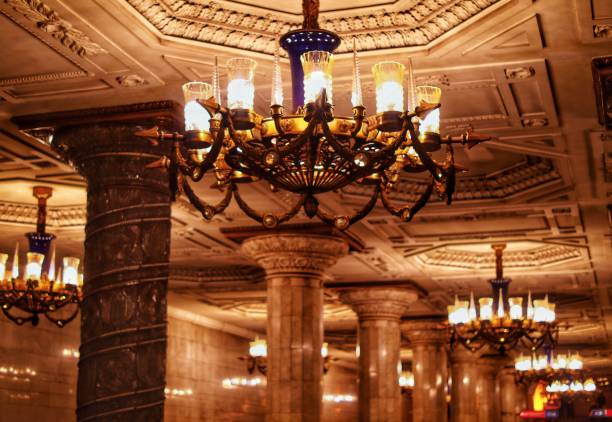 istock Luxurious chandeliers on the ceiling 1842092890