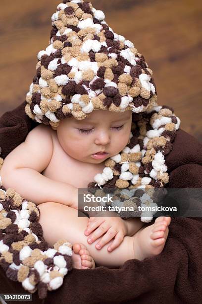 Baby Boy Sleeping Stock Photo - Download Image Now - Baby - Human Age, Basket, Beauty In Nature