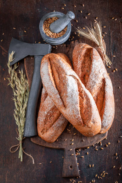 istock Fresh lumberjack bread freshly baked at home. 1842101281