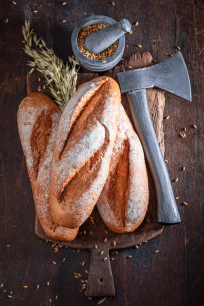istock Healthy lumberjack bread as rustic bakery products. 1842102858