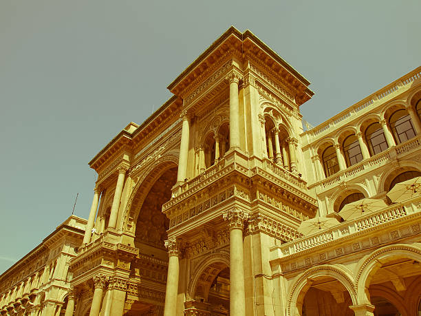 istock Retro looking Galleria Vittorio Emanuele II, Milan 184210335