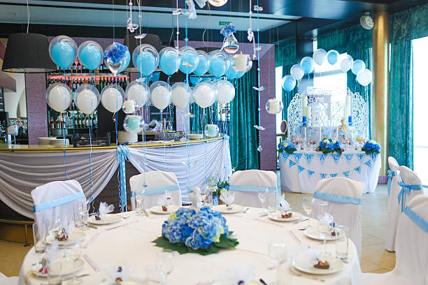 istock Interior of the restaurant, decorated 184210700