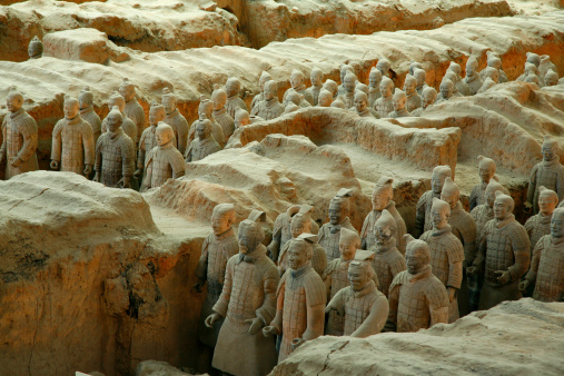 Terracotta Army in Xian in China.
