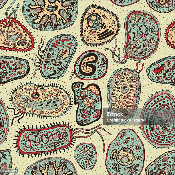 Seamless Cells Stock Illustration - Download Image Now - Backgrounds, Stem Cell, Animal Egg