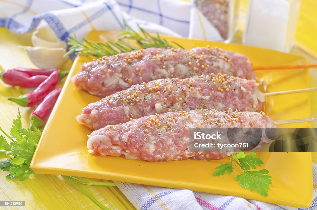 raw-kebab - Lizenzfrei Bratspieß Stock-Foto