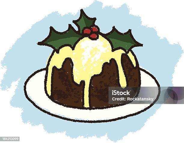 Serviettenkloß Stock Vektor Art und mehr Bilder von Früchtekuchen - Früchtekuchen, Christmas Cake, Dessert