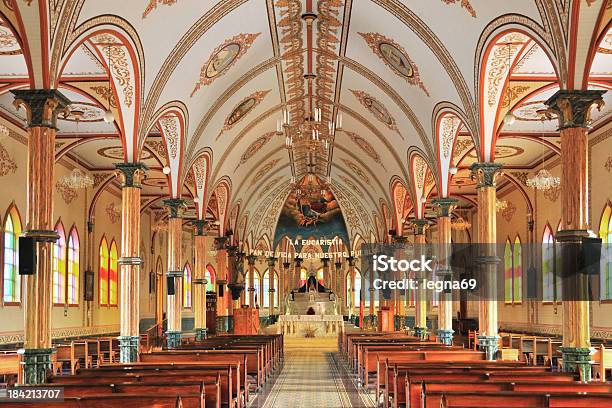 교회 인테리어 코스타리카에 대한 스톡 사진 및 기타 이미지 - 코스타리카, 색칠한 이미지, 천주교