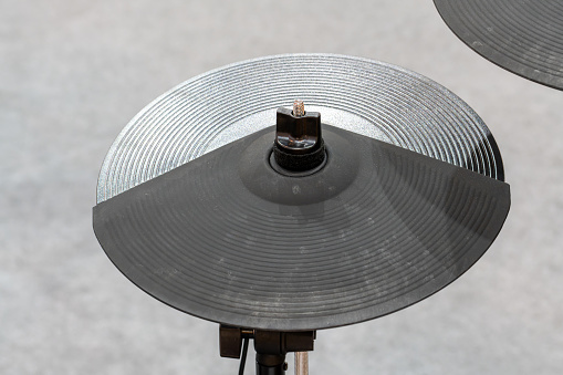 Shiny hi-hat cymbal