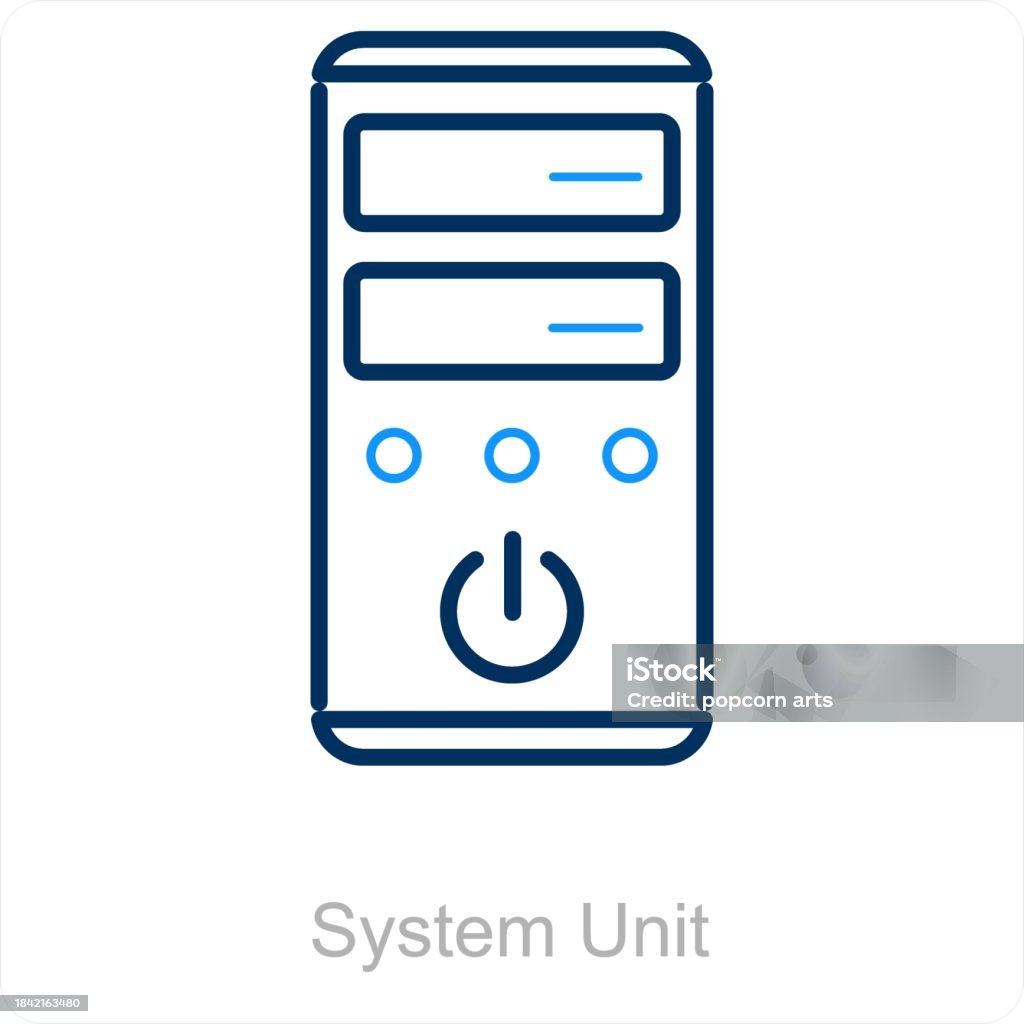 System Init Icon System Unit Stock Illustration - Download Image Now - Computer ...