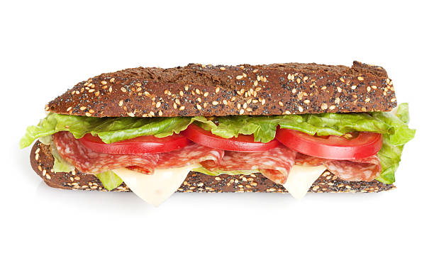 istock Fresh sandwich with meat and vegetables 184216865