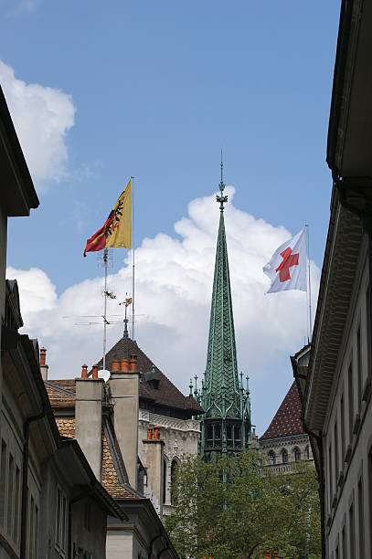 istock St. Peters Cathedral in Geneva, Switzerland. 184216908