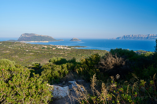 Golfo Aranci, a popular tourist desitantion in Sassari province. Sardinia. Italy.