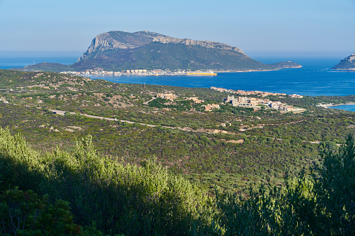 Golfo Aranci, a popular tourist desitantion in Sassari province. Sardinia. Italy.