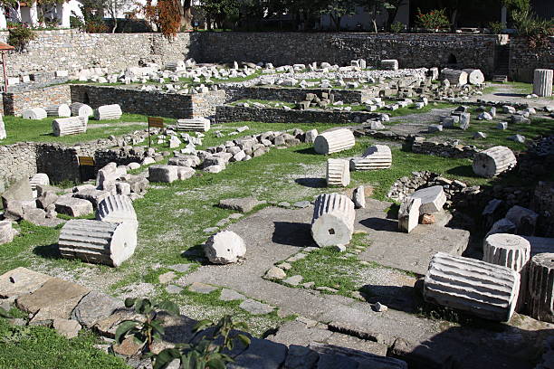 Mausoleum at Halicarnassus Mausoleum at Halicarnassus, Bodrum, Turkey mausoleum stock pictures, royalty-free photos & images