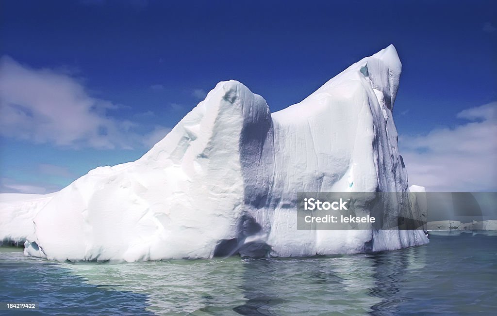 Melting iceberg Melting iceberg in warm sunny day Antarctica Stock Photo