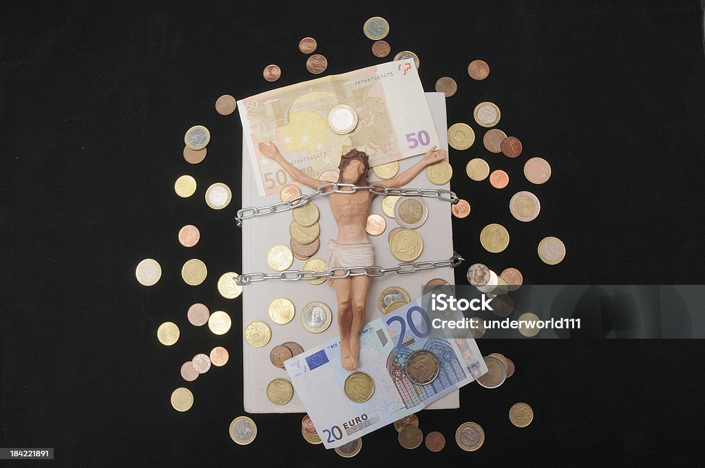 Christ und Geld - Lizenzfrei Bankkarte Stock-Foto