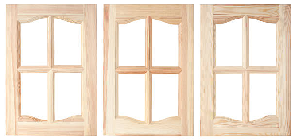 istock Three unpainted furniture doors 184223670